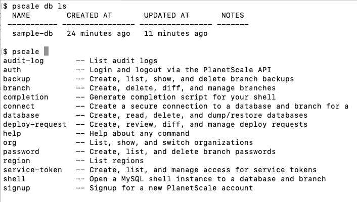pscaleが実行できるコマンド