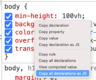 CSS-in-JSでのコピー